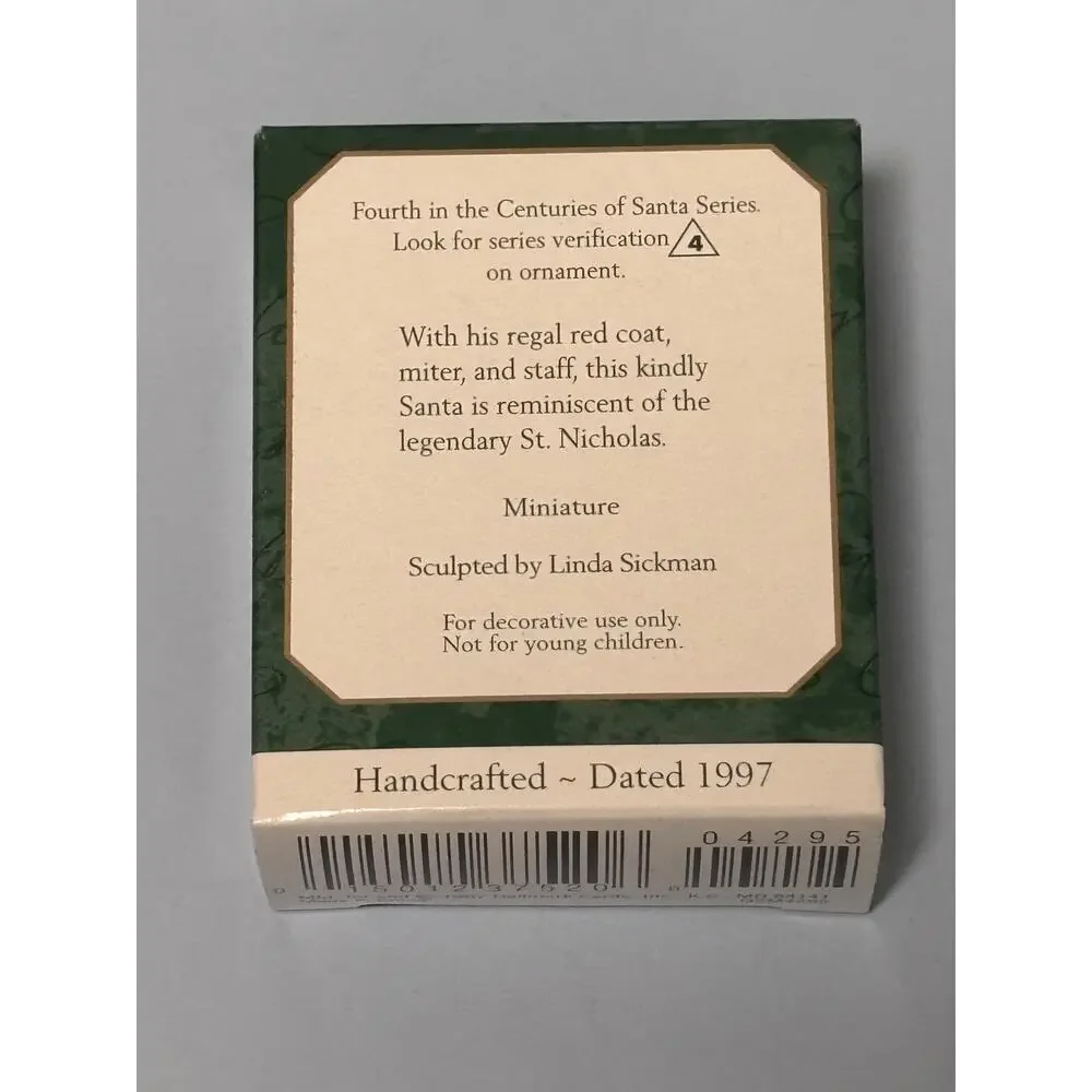 1997 Hallmark Keepsake Ornament Centuries Of Santa Miniature Collector Series #4